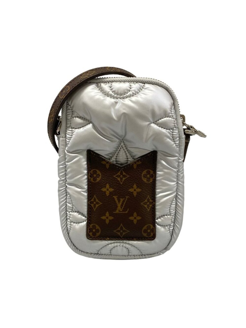 Louis Vuitton Shoulder Bag LV Pillow Phone Pouch Silver
